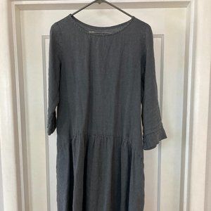 COPY - notPERFECTLINEN midi dress with sleeves
